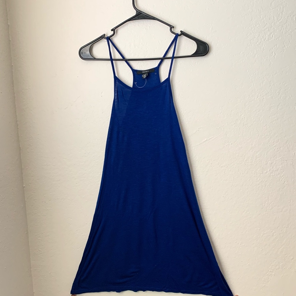 Forever 21 Mini Royal Blue Forever 21 Halter Dress